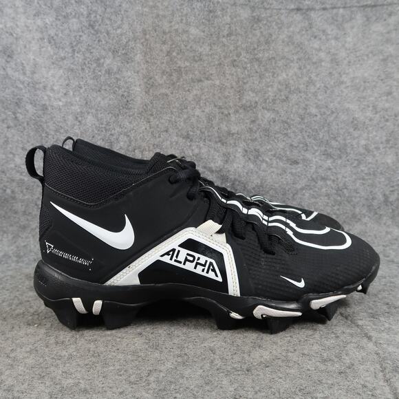 Nike Shoes Youth 6Y Football Cleats Alpha Menace 3 Shark Black White Lace Up - Picture 1 of 14